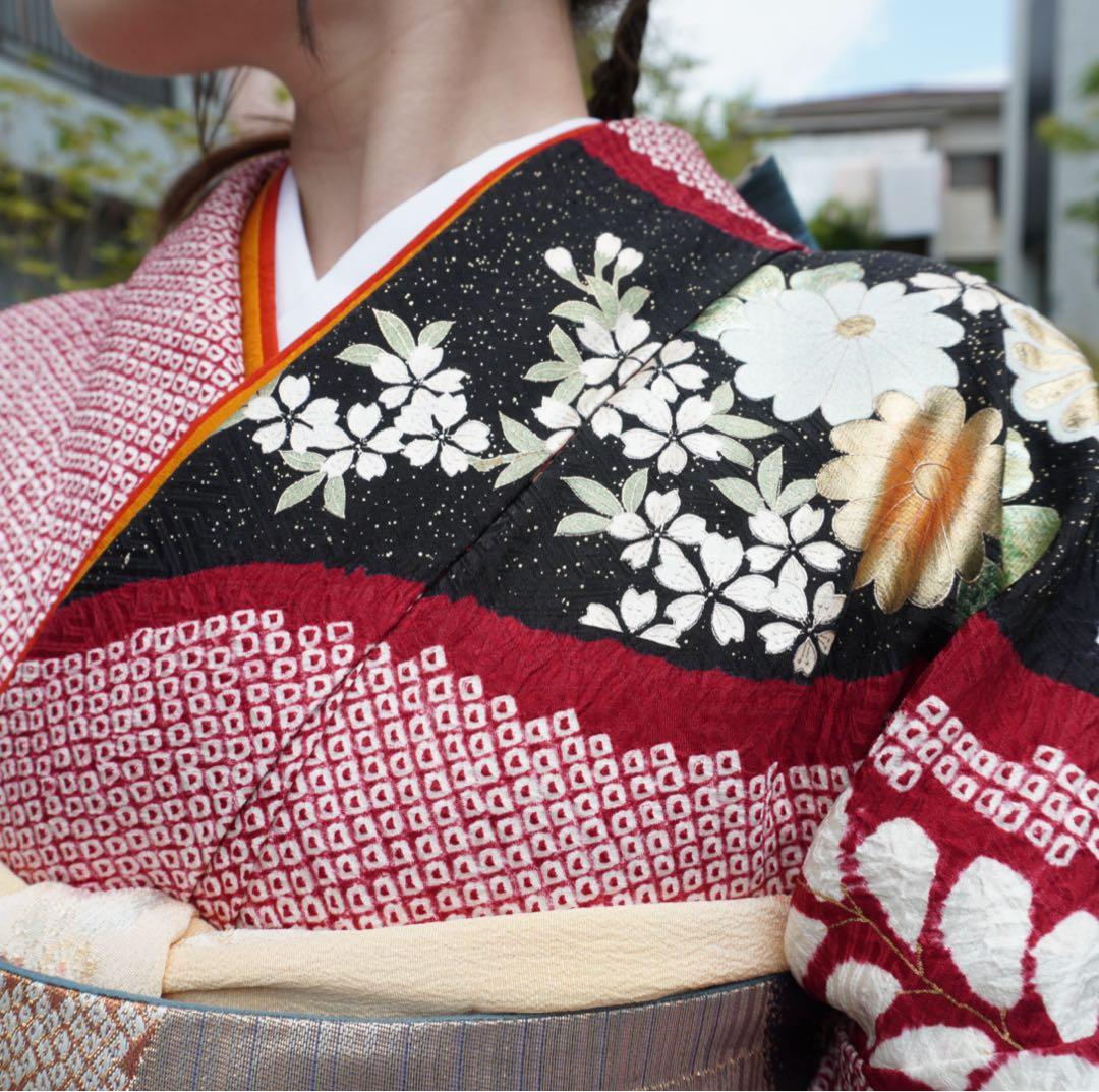 R‪‪⭐︎振袖フルセット【76】　正絹　成人式　卒業式