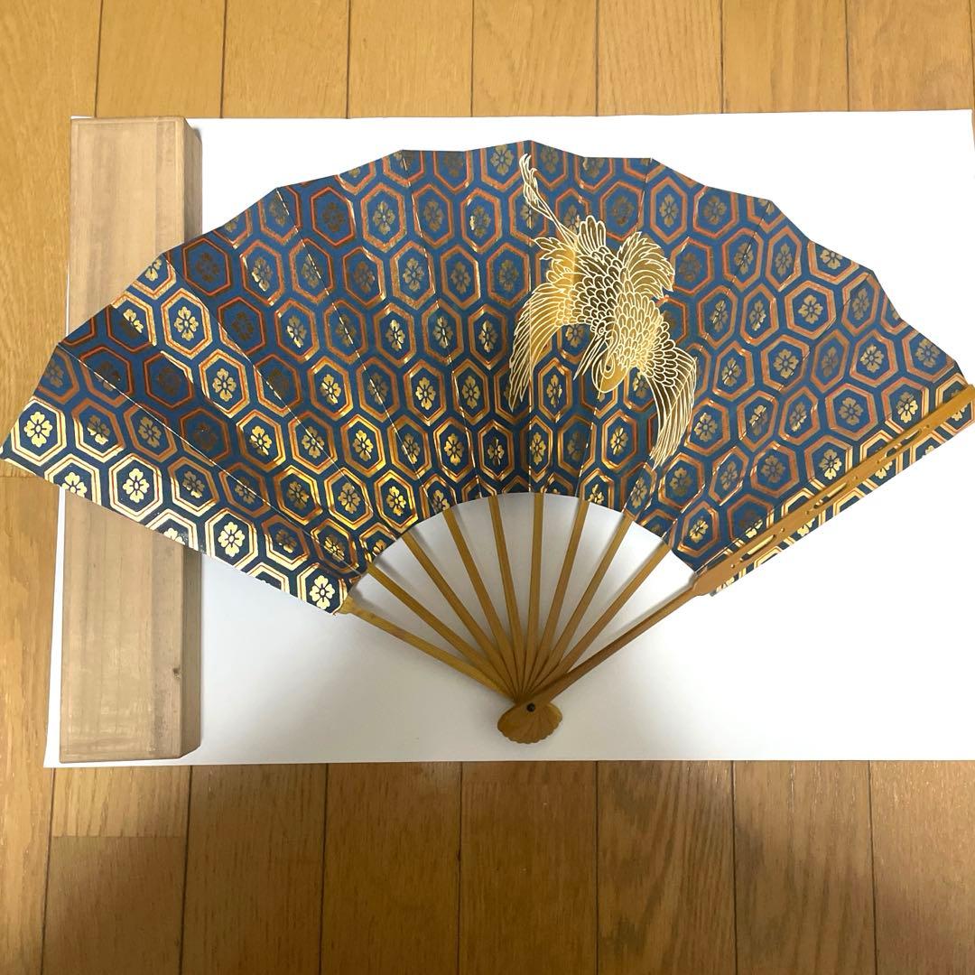 8 舞扇 観世流 能楽御舞扇子司 十松屋福井謹製　豪華 金箔 記念品