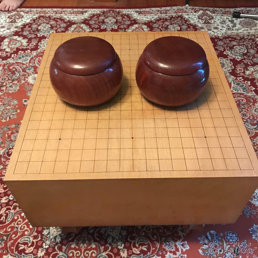 本榧6寸盤碁石セット