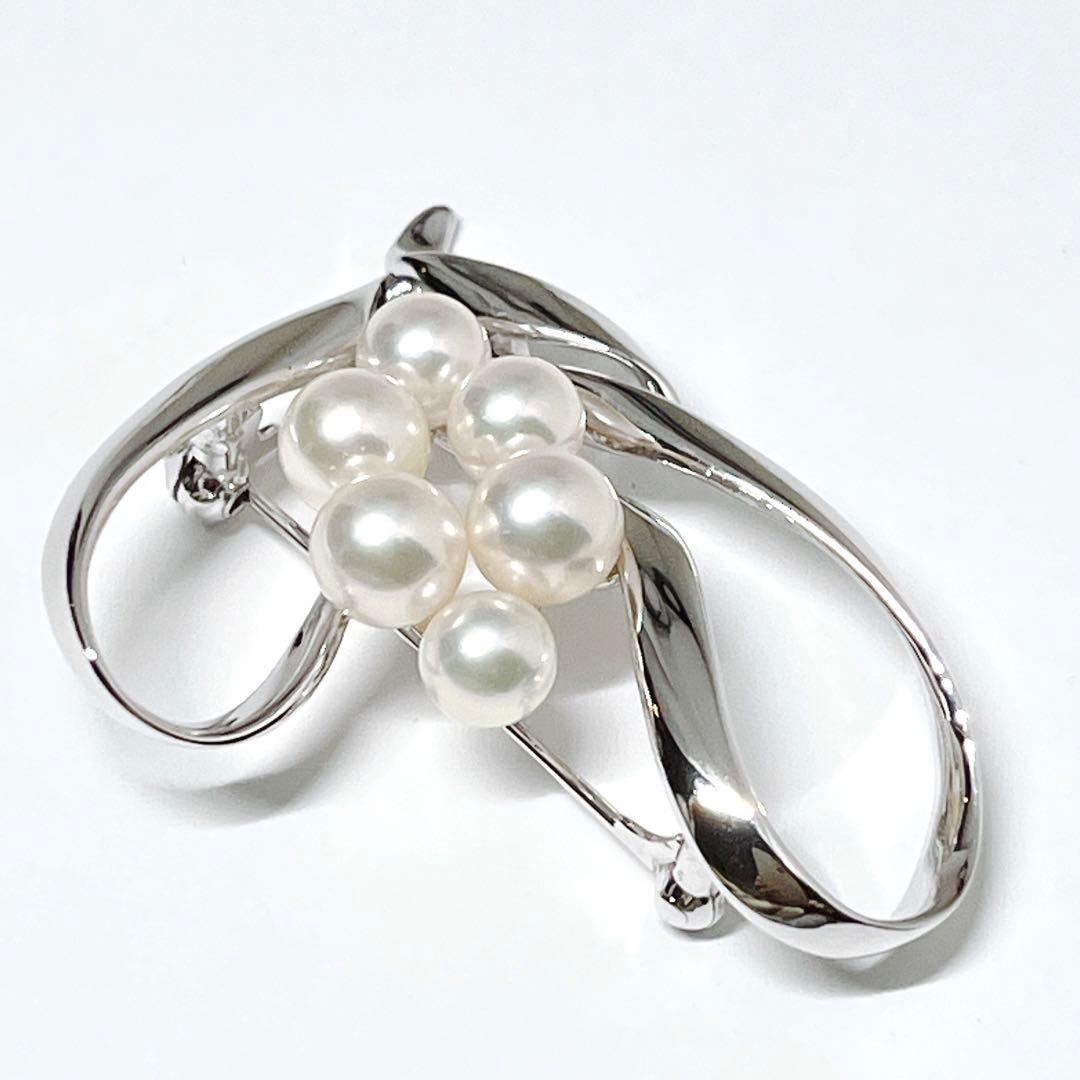 【未使用品級】✨MIKIMOTO ミキモト アコヤパール　ブローチ　ハート