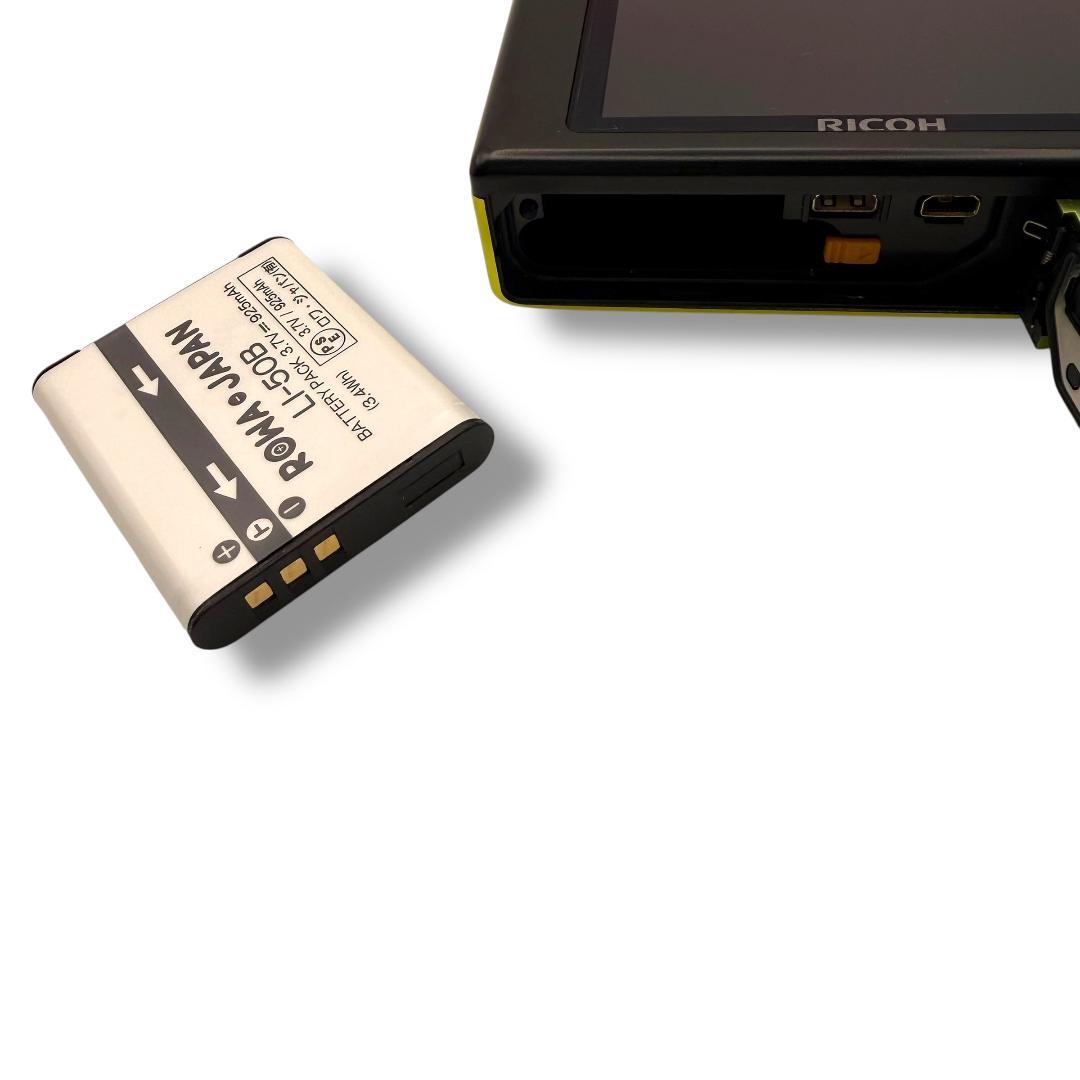 【133】 美品！RICOH PX　デジタルカメラ　イエロー系　ライムグリーン