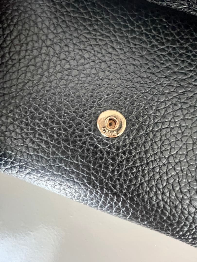 美品　Chloé ブラック 三つ折り財布　クロエ