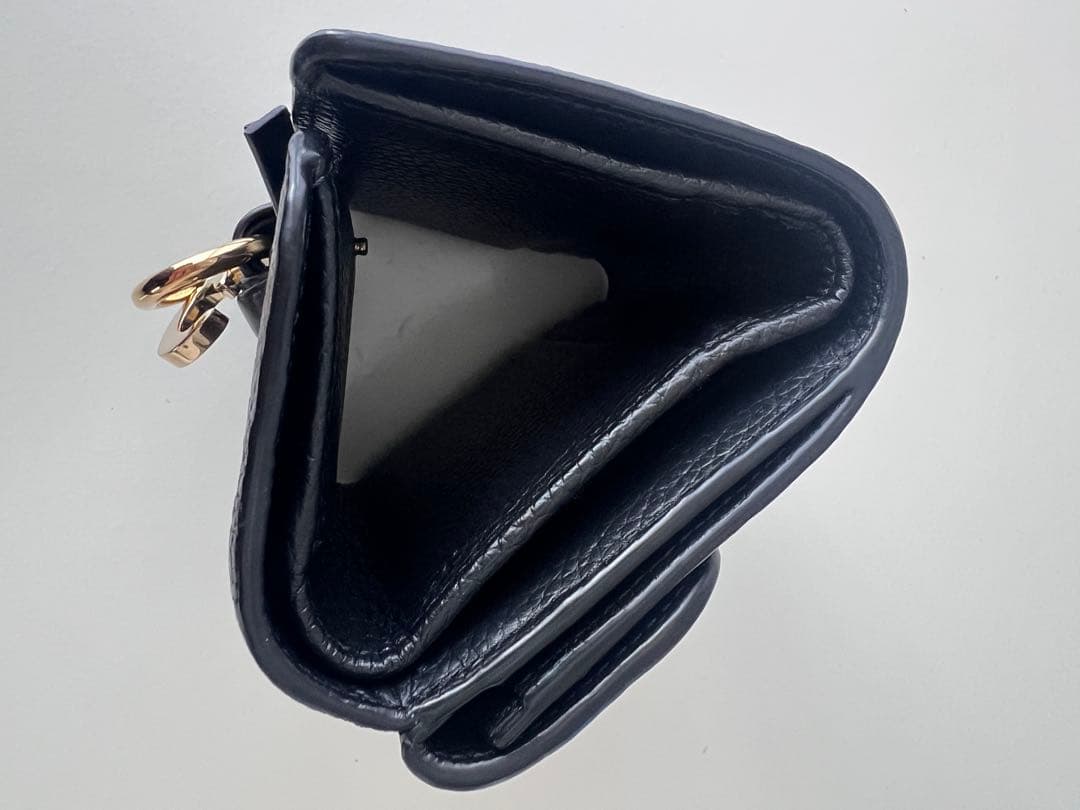 美品　Chloé ブラック 三つ折り財布　クロエ