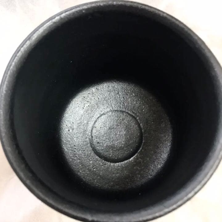 【未使用】  戸田守宣 瀬戸黒茶碗 共箱