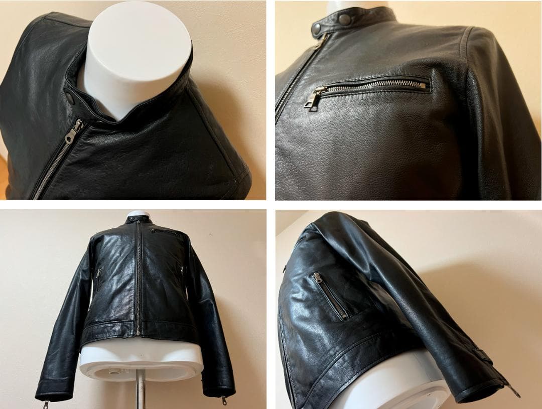 【美品】Paul Smith　シープスキン シングル ライダースジャケット【M】