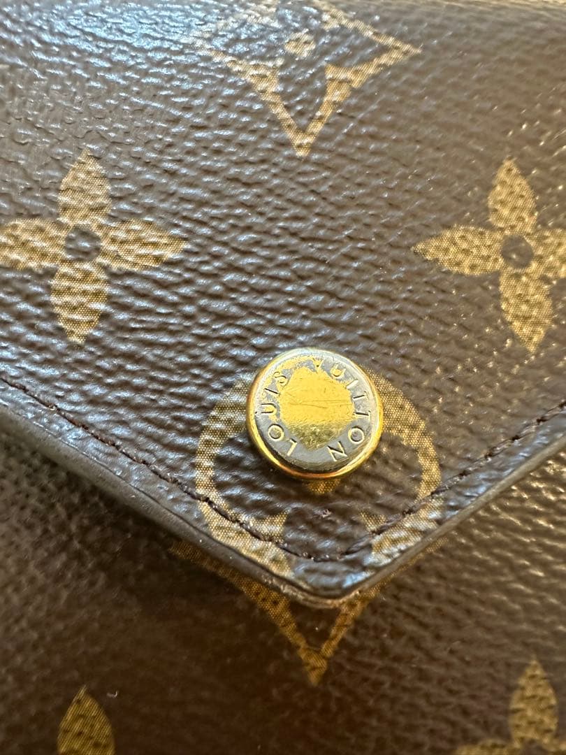 【ルイヴィトン】二つ折り財布 モノグラム/ブラウン