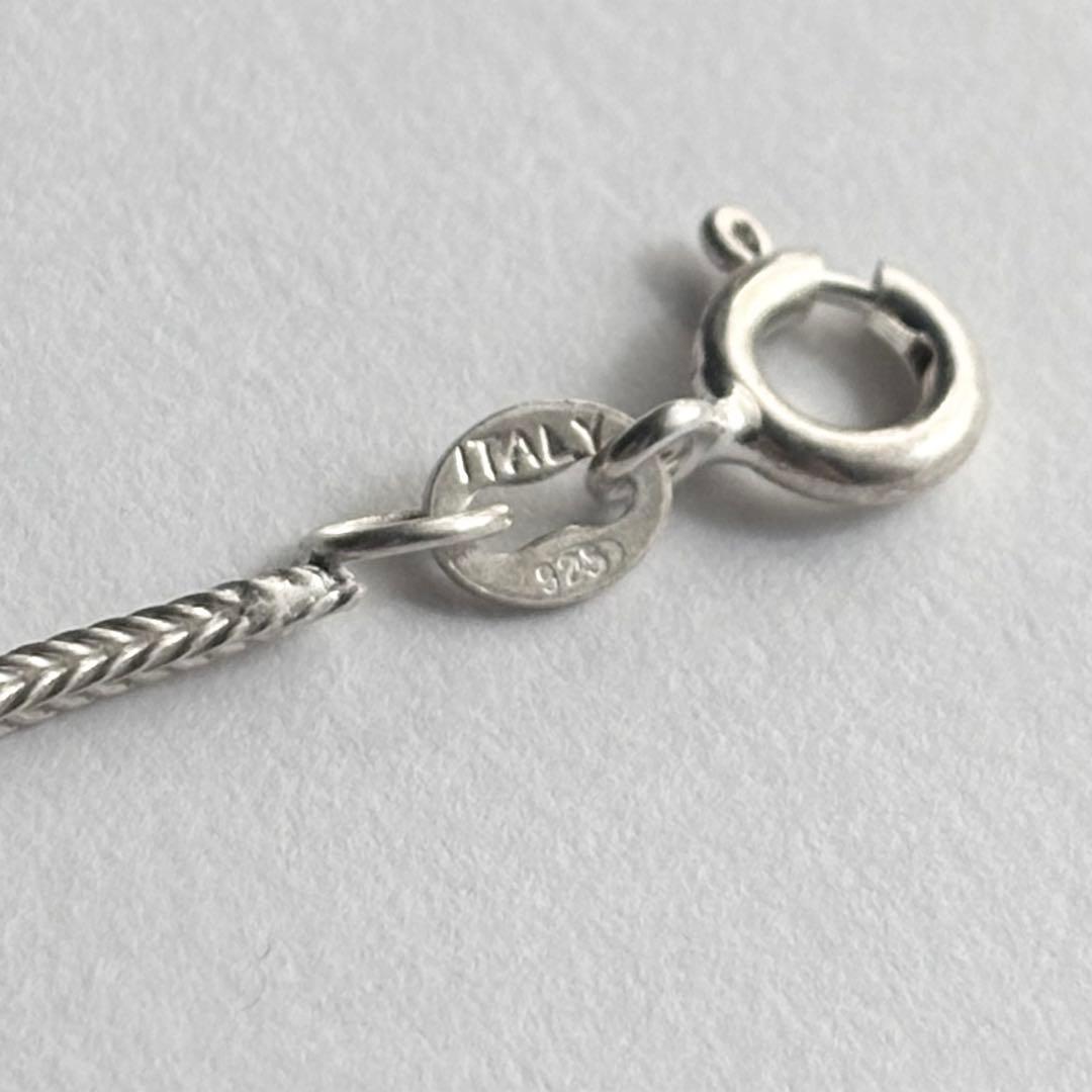 ITALY925 ヴィンテージ 編込み ヘリンボーンチェーン ブレスレット