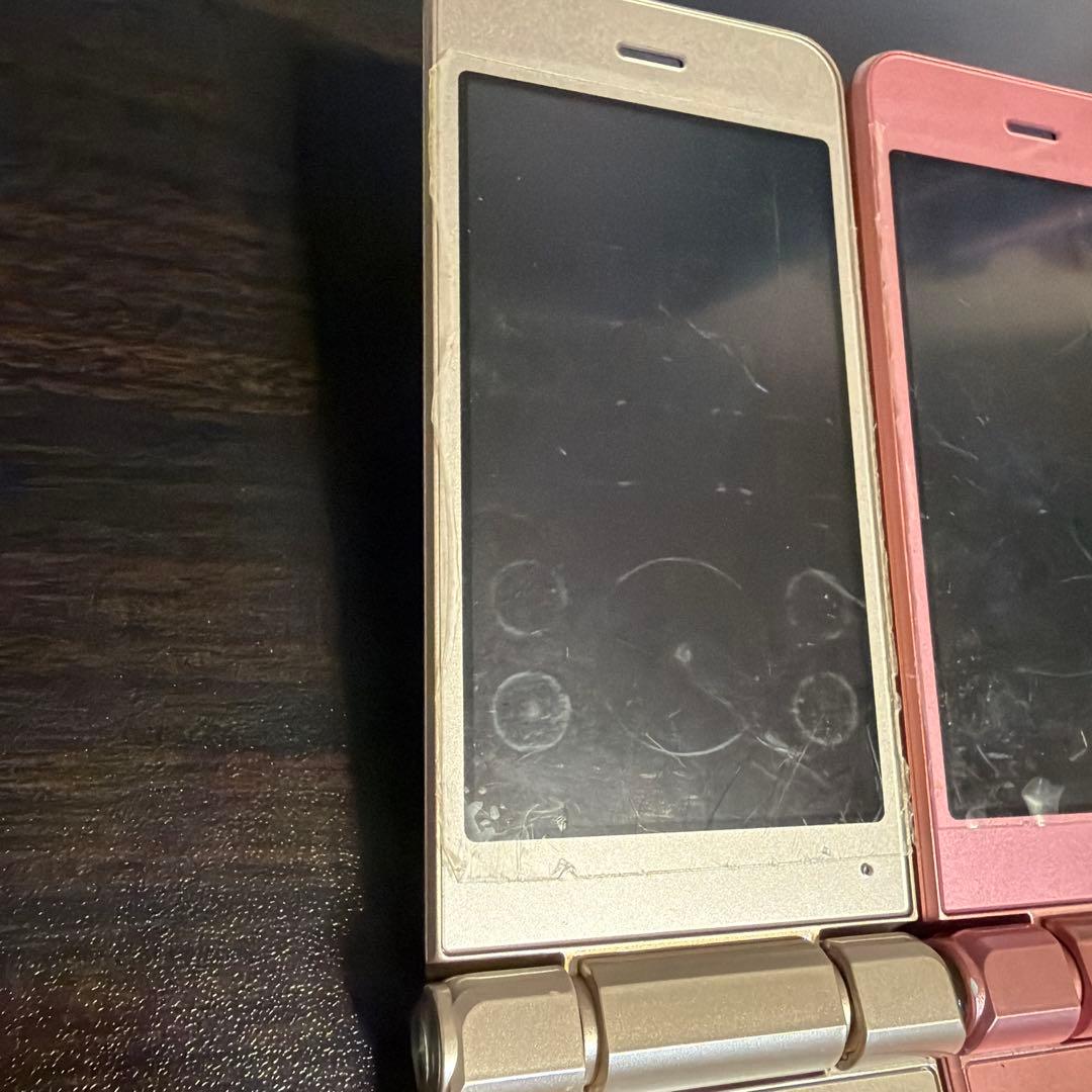 【美品】docomo SH-02L ゴールド ピンク （ガラホ）2色セット