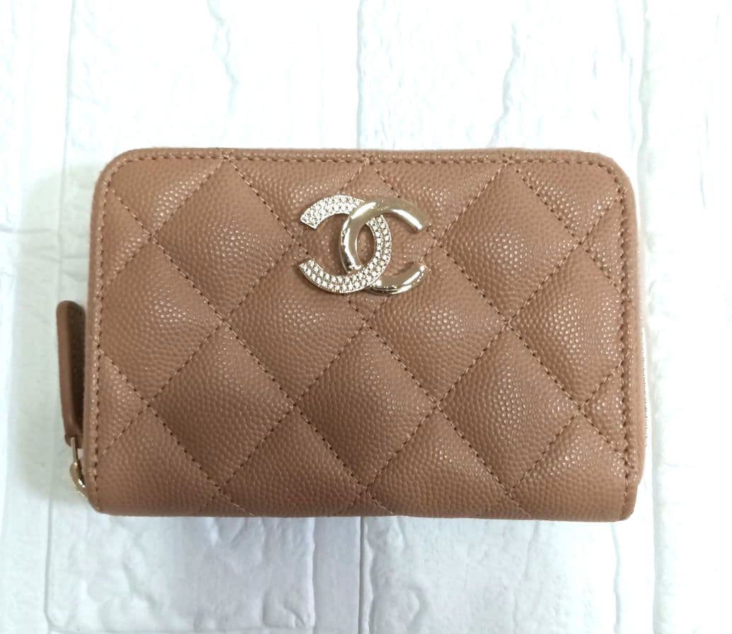 CHANEL マトラッセ ココマーク 小銭入れ 財布 キャビアスキン