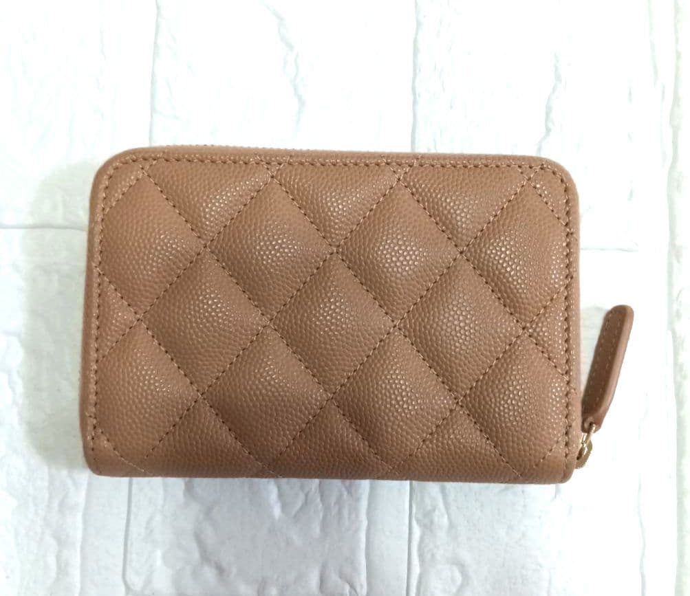 CHANEL マトラッセ ココマーク 小銭入れ 財布 キャビアスキン