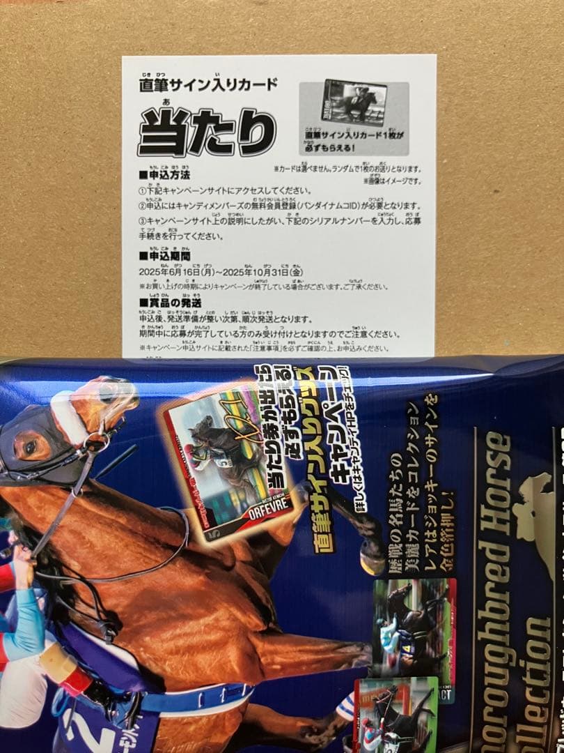 【青】当たり　サラブレッドホースコレクション　競馬　カード　バンダイ