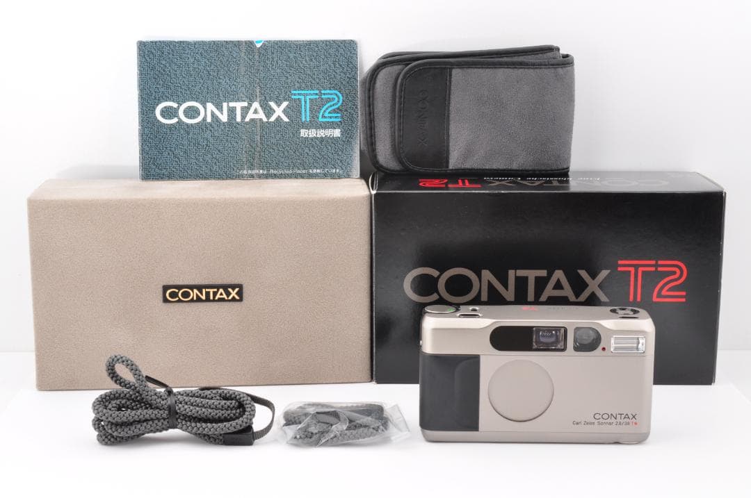 Contax T2 ゴールドチタン Point & Shoot 箱付 #FJ05