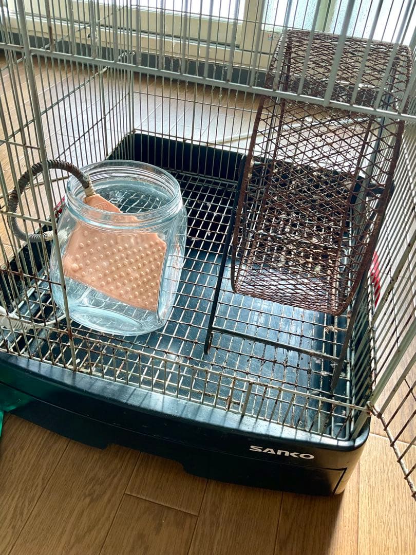 デグー飼育セット イージーホーム40ハイ サイレントホイール ヒーター 砂ビン