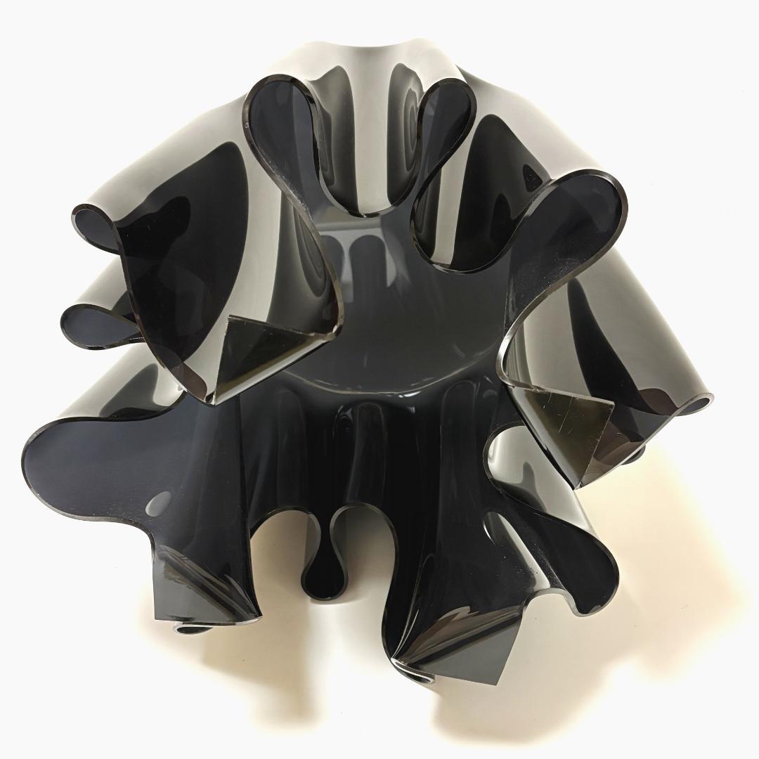 【美品】essey エッセイ イリュージョン サイドテーブル ブラック