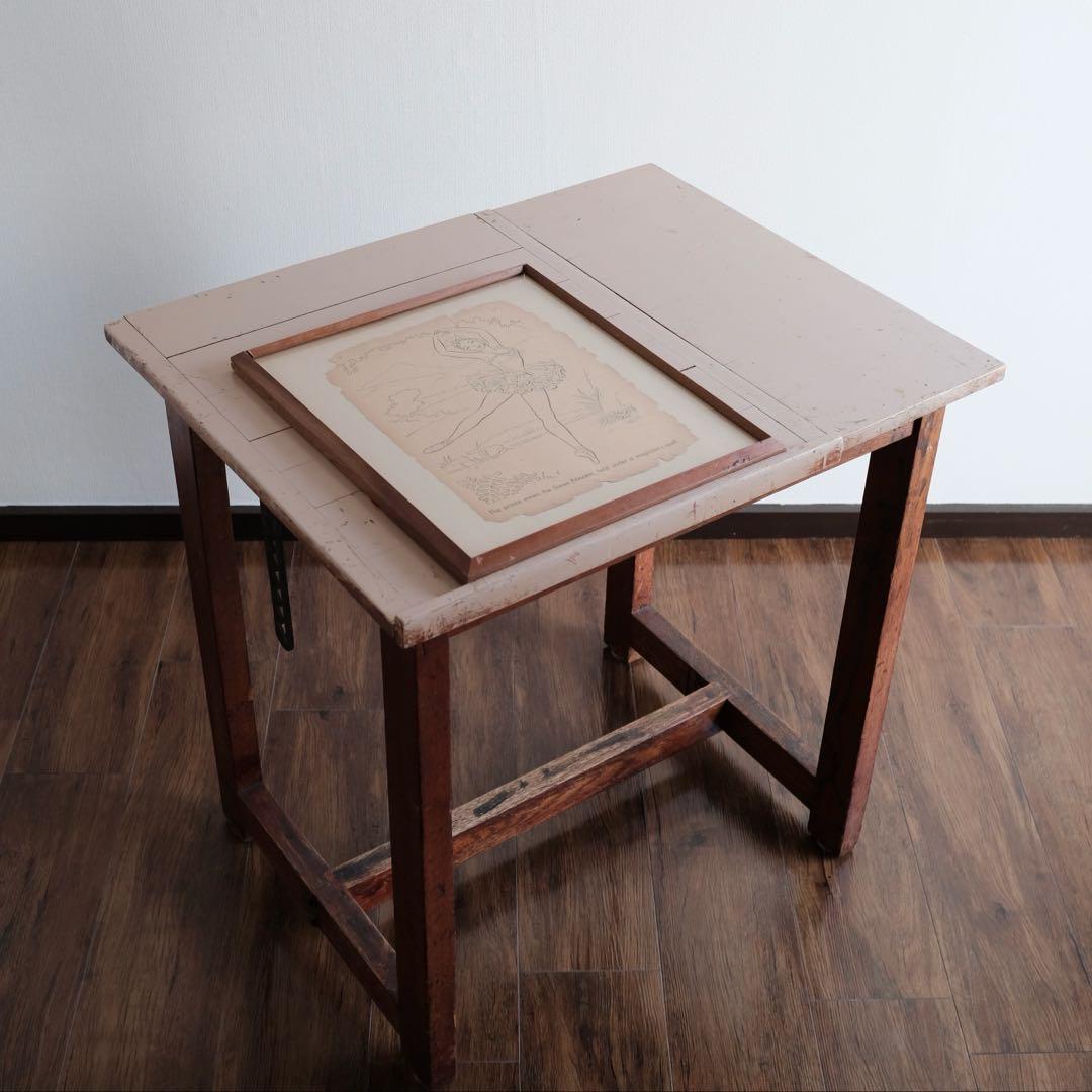 アメリカ製ヴィンテージ木製製図台 1960年代 店舗ディスプレイに最適