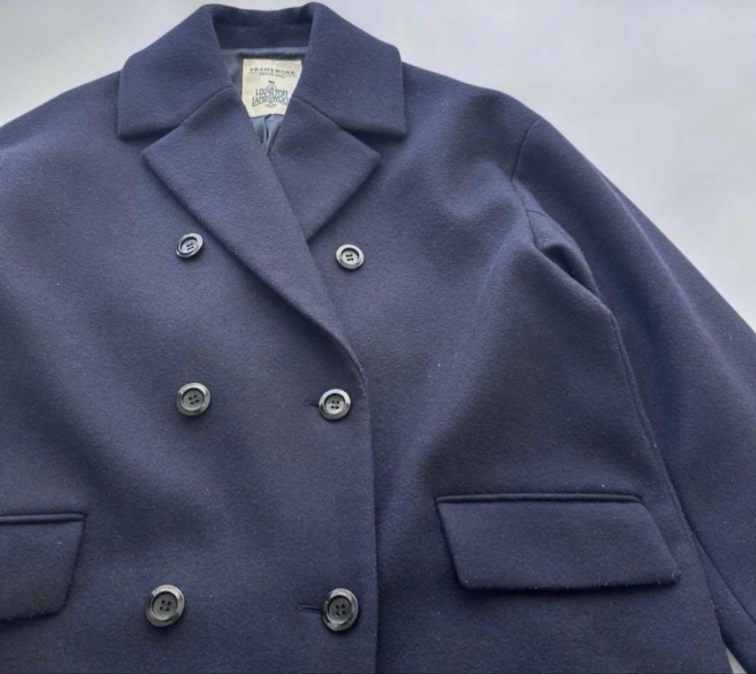 FRAMeWORK フレームワーク ハミルトンウール ダブルコート ロングコート