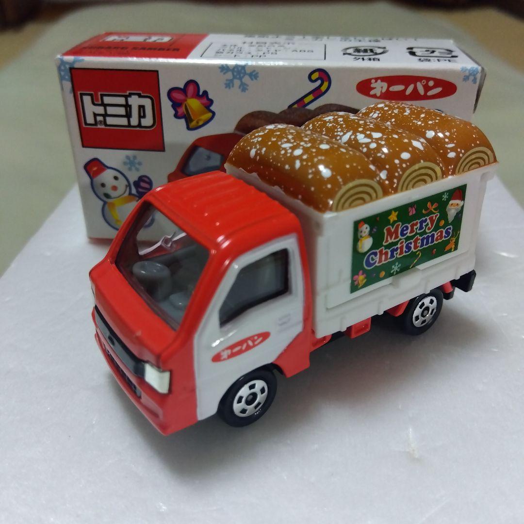 トミカ 第一パン スバルサンバー クリスマスver　赤/白　特注ミニカーです。