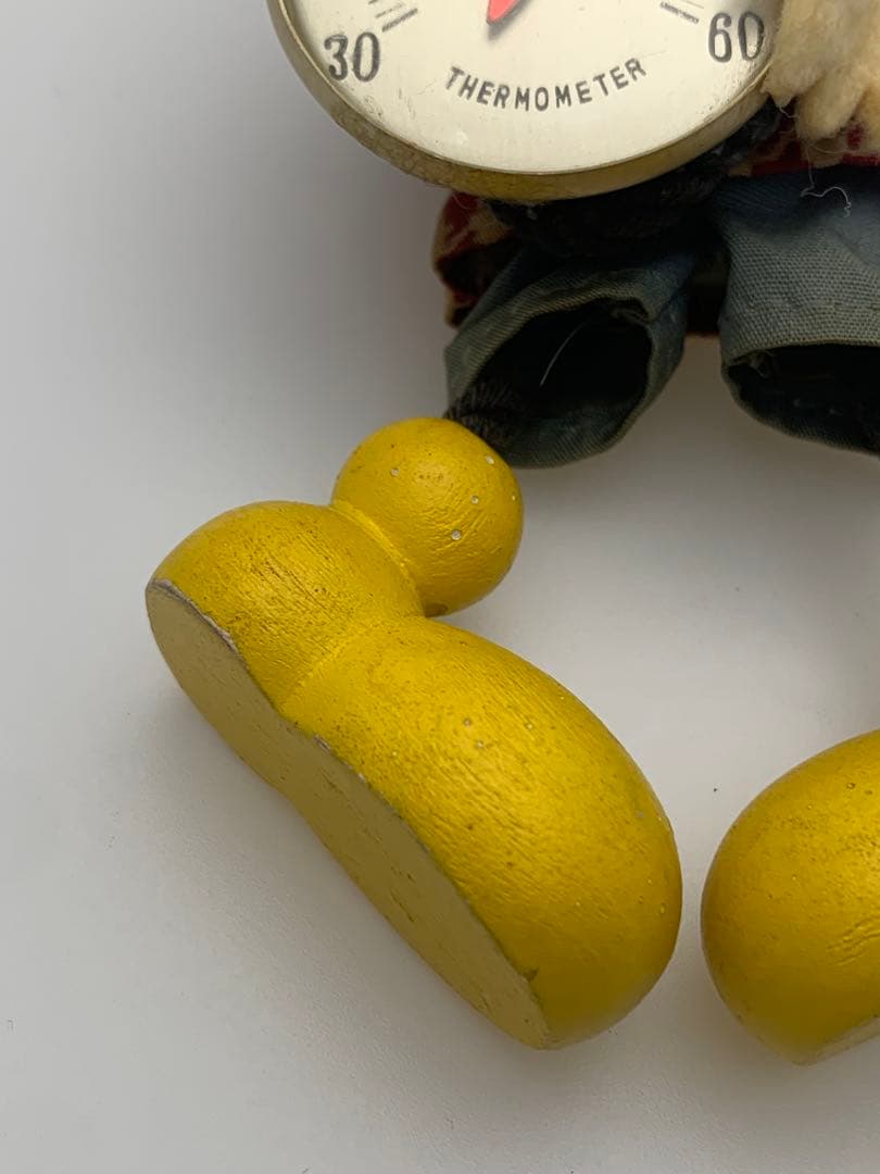 ミッキー 木製 温度計 レトロ ヴィンテージ ディズニー オールド Disney