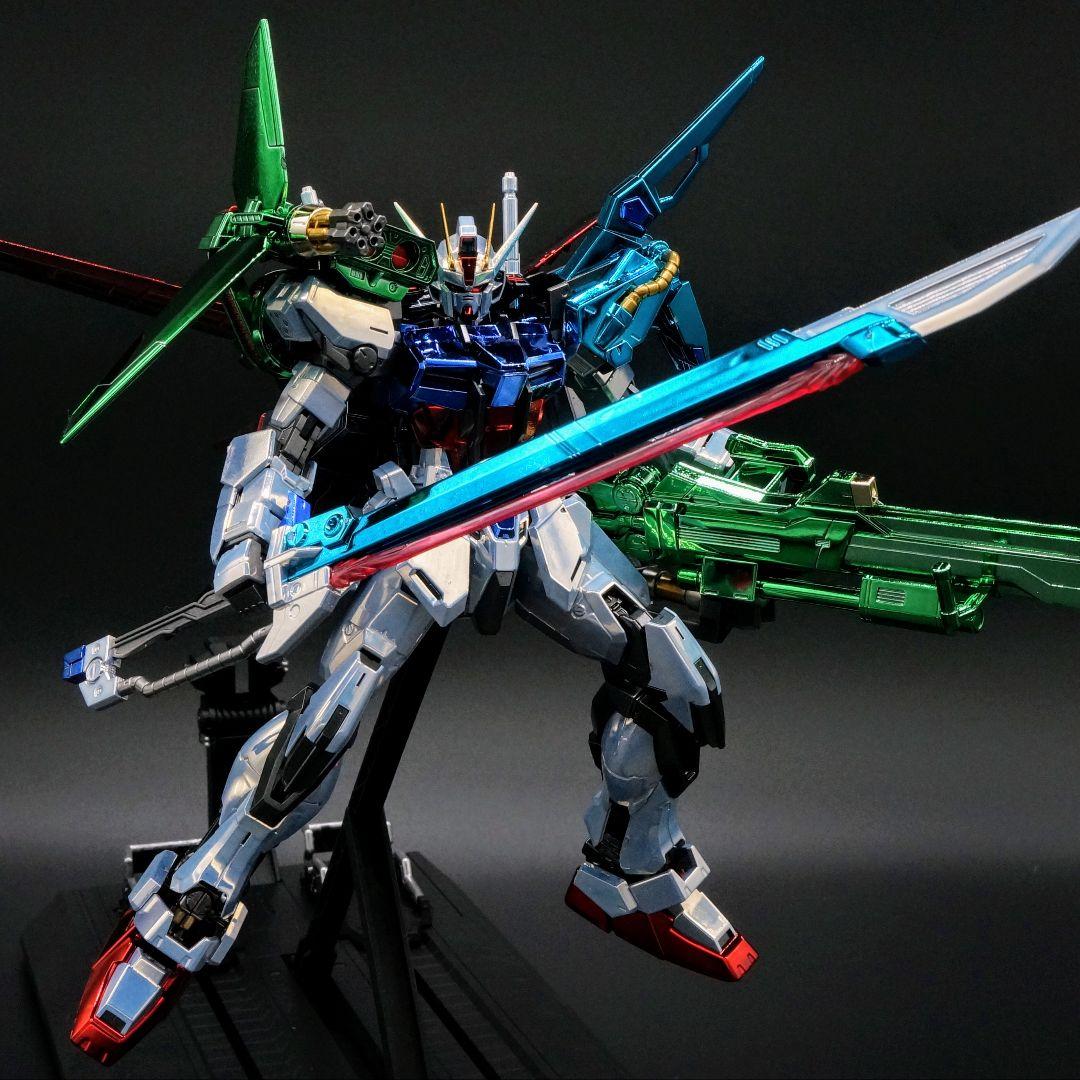 ガキマガリ【メッキ仕様】MG パーフェクト ストライクガンダム 完成品