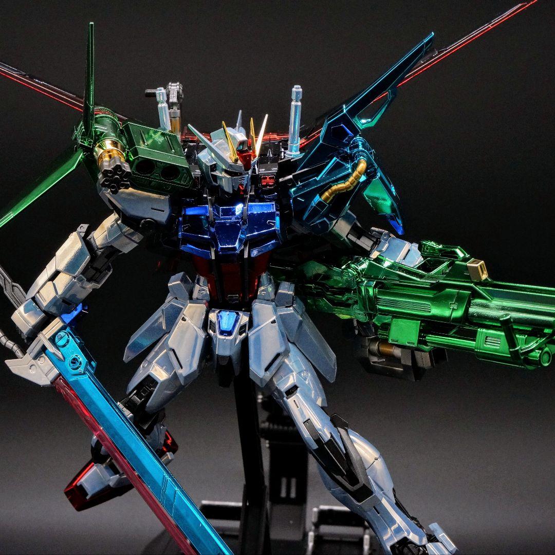 ガキマガリ【メッキ仕様】MG パーフェクト ストライクガンダム 完成品