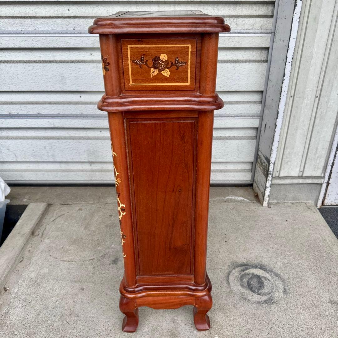 アンティーク家具 キャビネット レトロ 収納 花柄 花模様 チェスト