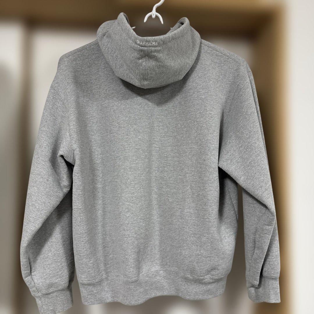 ブルードラゴン！Supreme グレー フード付きジップパーカー