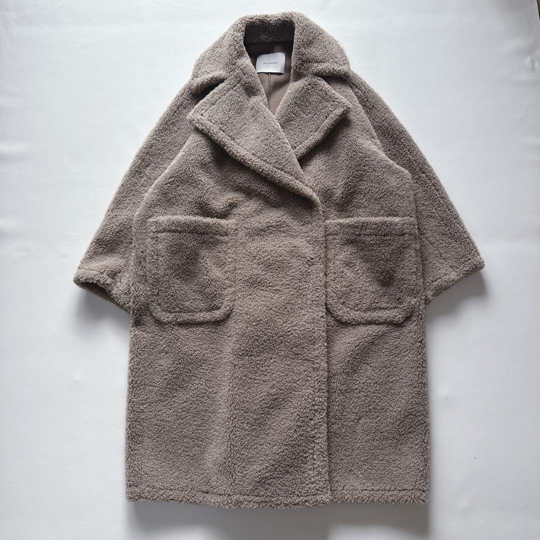 最終価格！【美品】 エリオポール HELIOPOLE ボアコート ベージュ 38