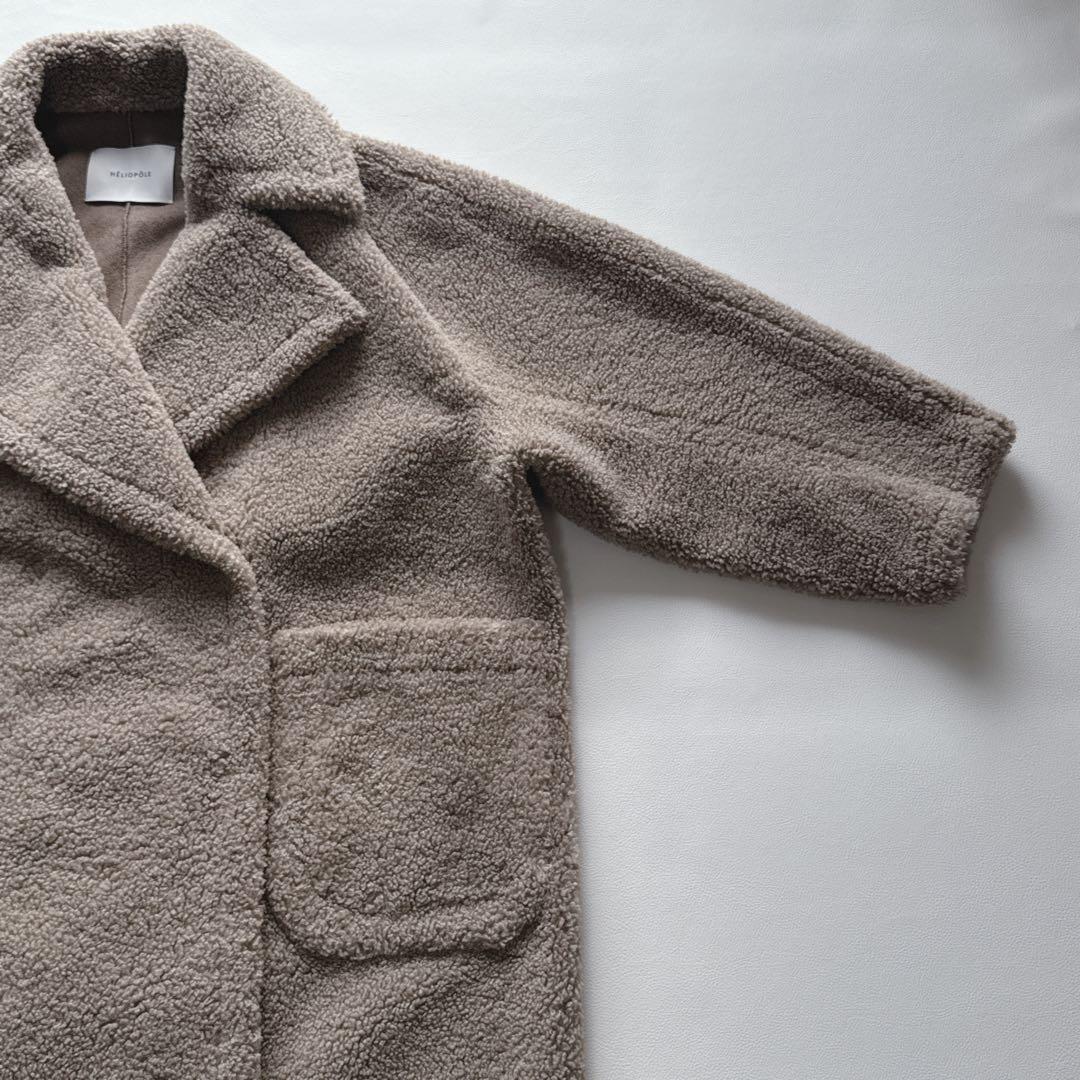 最終価格！【美品】 エリオポール HELIOPOLE ボアコート ベージュ 38