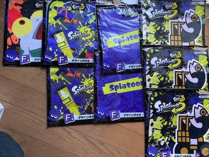 一番くじ　スプラトゥーン3　F賞　デザインタオル