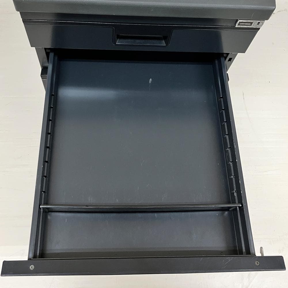 #2774-4　UCHIDA　スチールワゴン　サイドワゴン　デスクワゴン