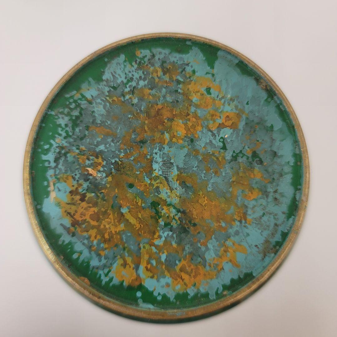 青銅器 花瓶 2個セット 鳳凰 緑色 アンティーク 緑色