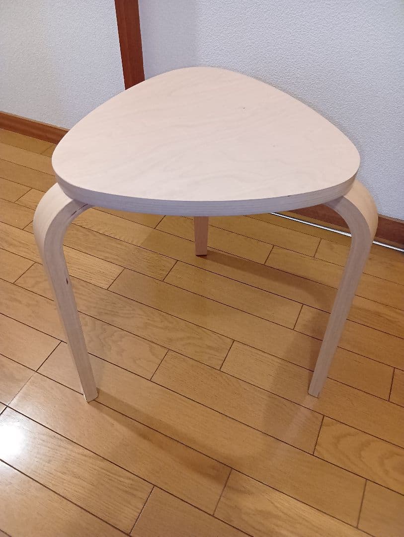 IKEA KYRRE シルレ スツール ナチュラル 1脚　ホワイト2脚　セット