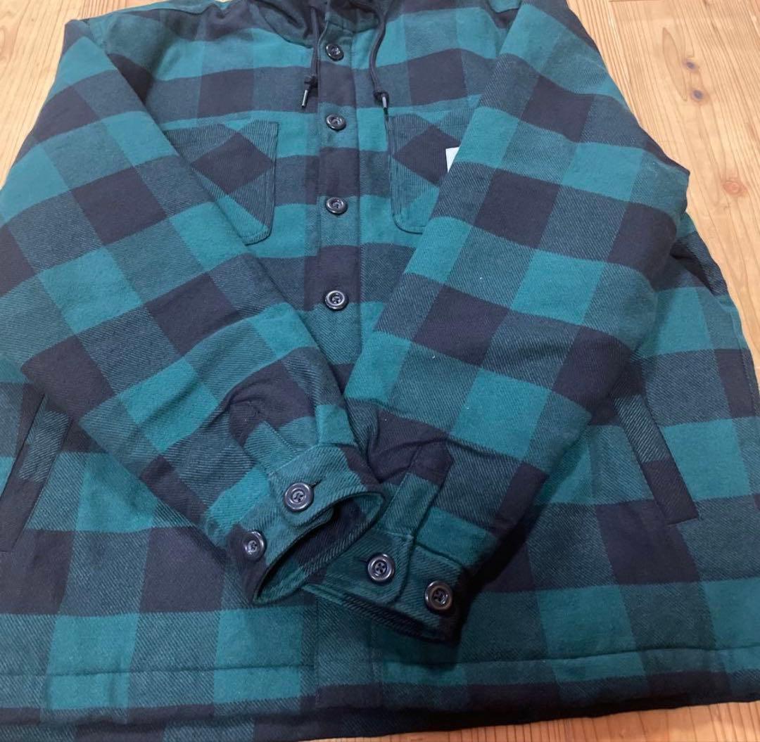 Carhartt フード付きジャケット 緑と黒チェック