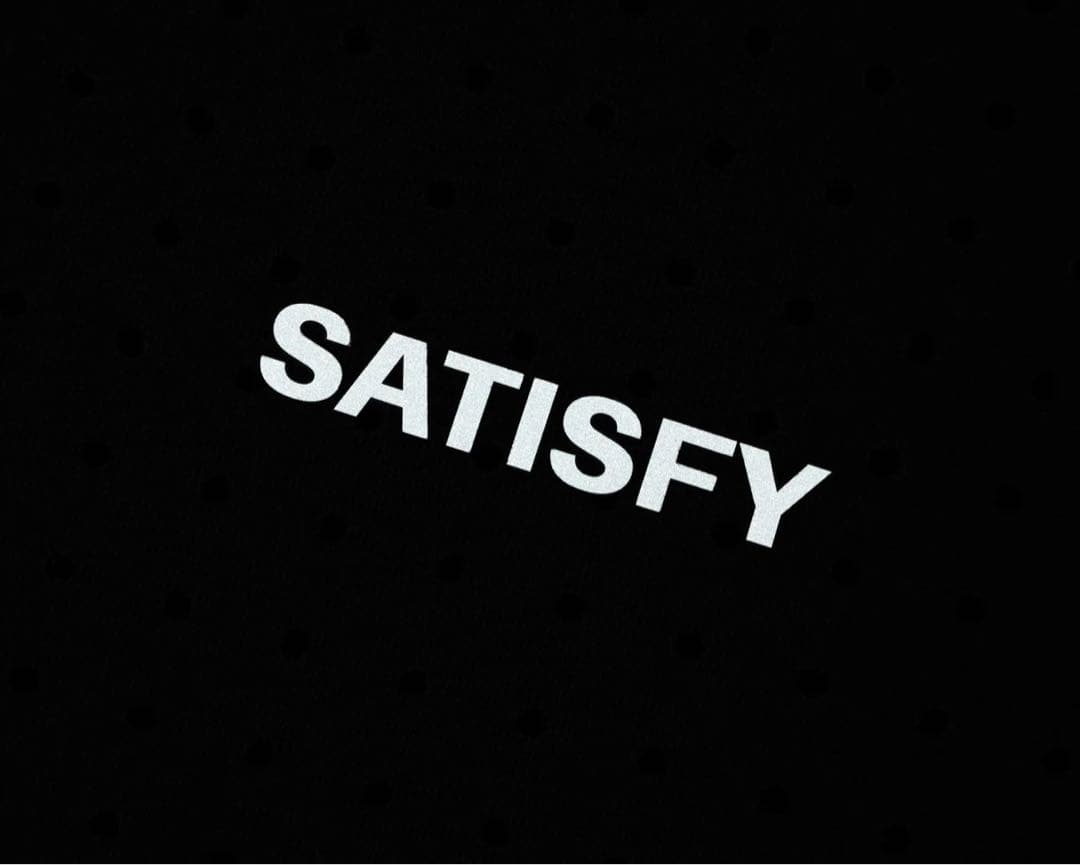 【サイズM】SATISFY メッシュタンクトップ ブラック
