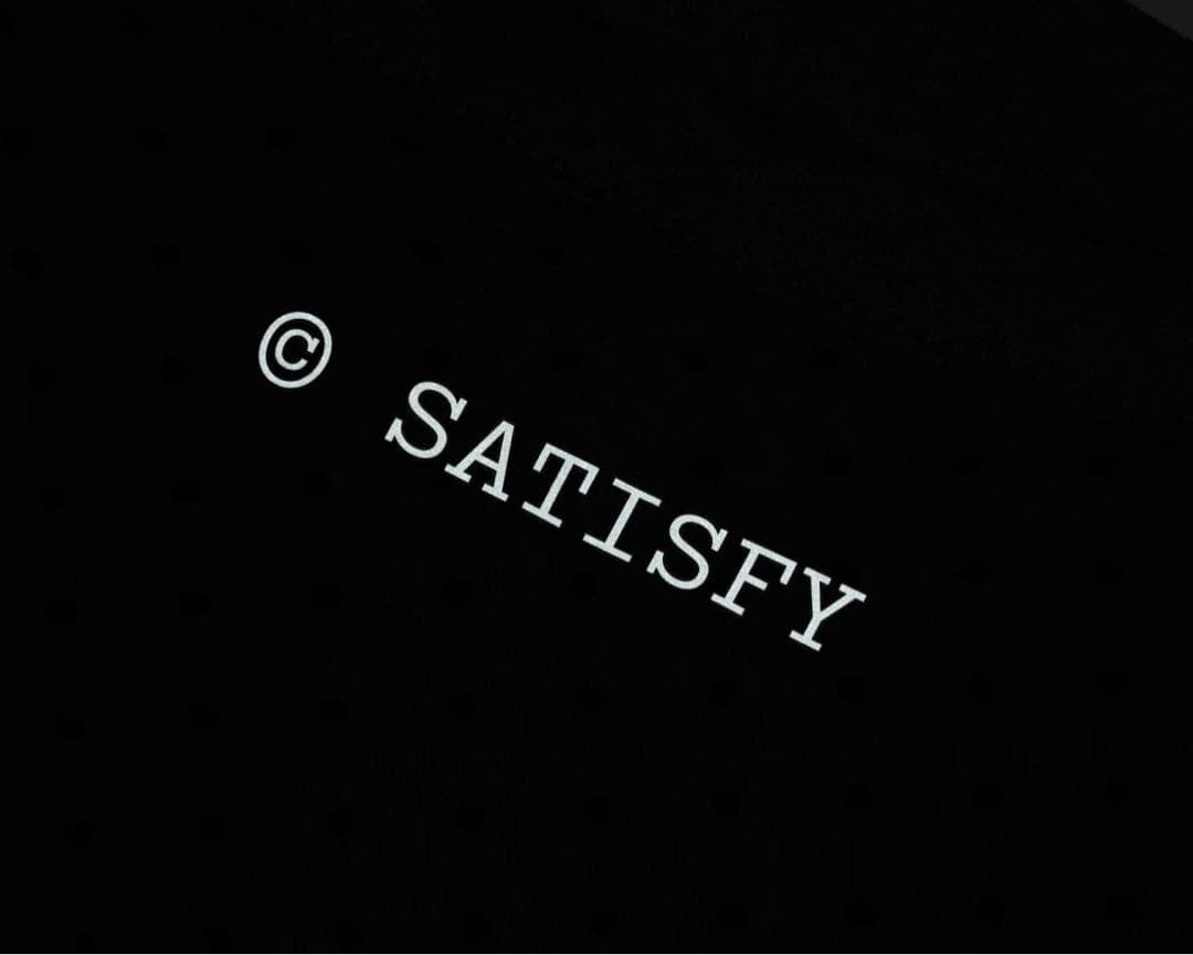 【サイズM】SATISFY メッシュタンクトップ ブラック