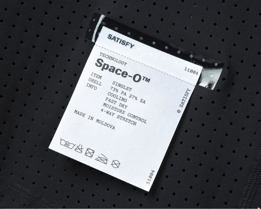 【サイズM】SATISFY メッシュタンクトップ ブラック