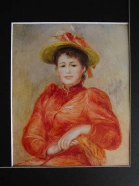 ルノワール、「JEUNE FEMME AU CORSAGE ROUGE」