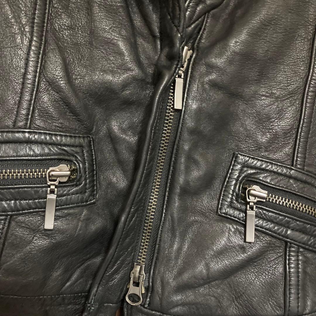 y2k 00s archive レザーガスマスクジャケット 38美品