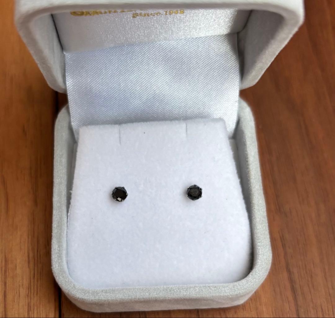 ブラックダイヤモンド ピアス　美品