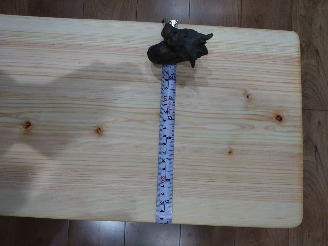 檜のベンチ51　値下げ❕耳付き、幅広で座りやすく、総檜造り、リビングや食卓に❕