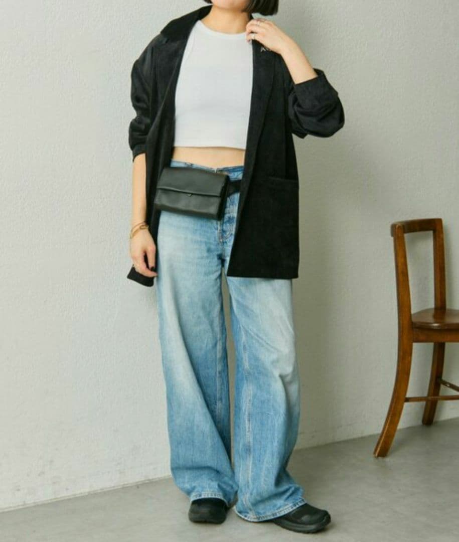 新品未使用 完売品《本革》ミニワイドテープショルダーバッグ