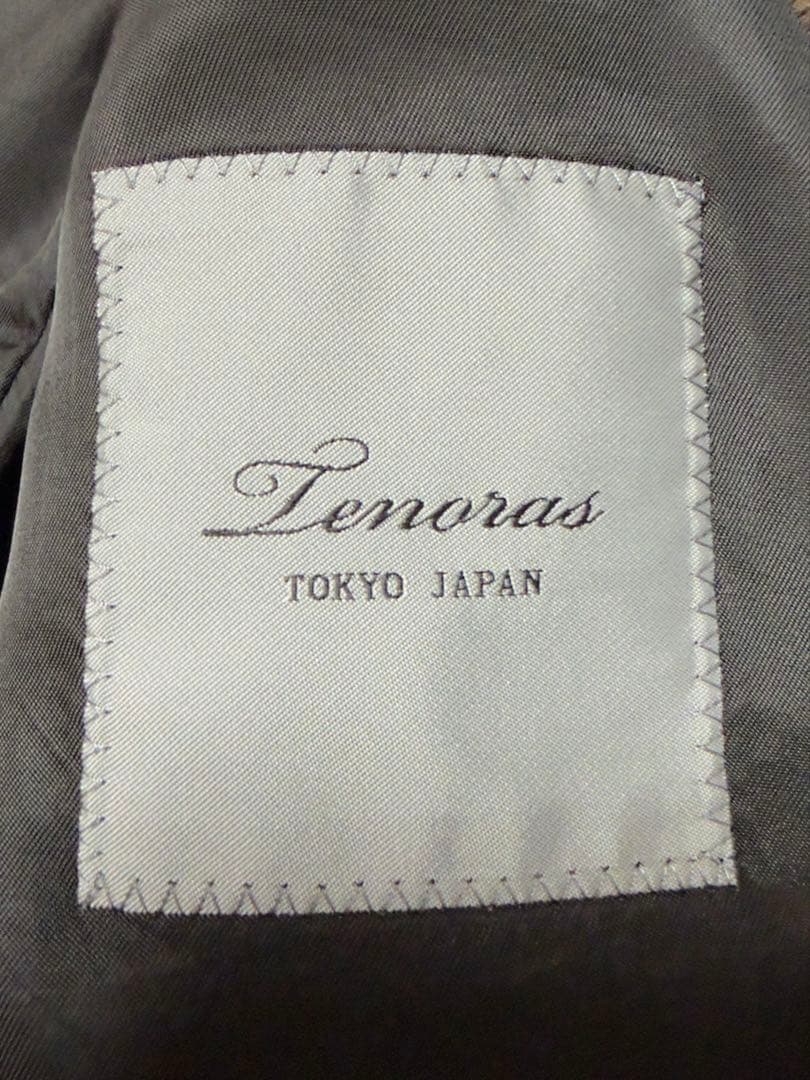訳あり TENORAS ティノラス 黒 ダブル チェック 3ピース