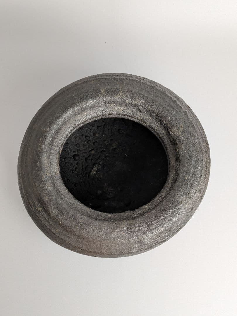 古備前水指　重餅水指　矢筈口　古備前　茶道具　古陶磁