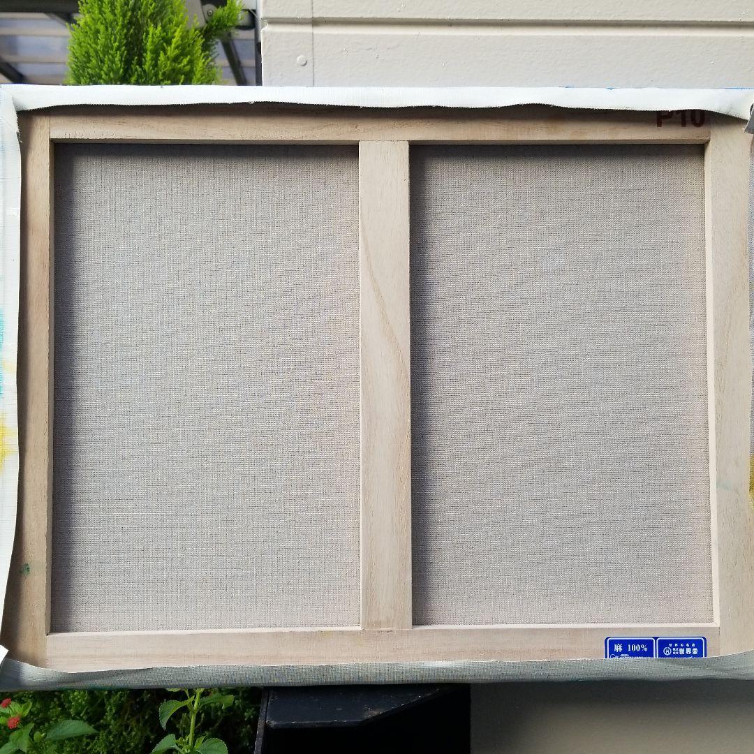 油絵　マミ ラニカイビーチを楽しむキュートな犬たち　大きいキャンバス