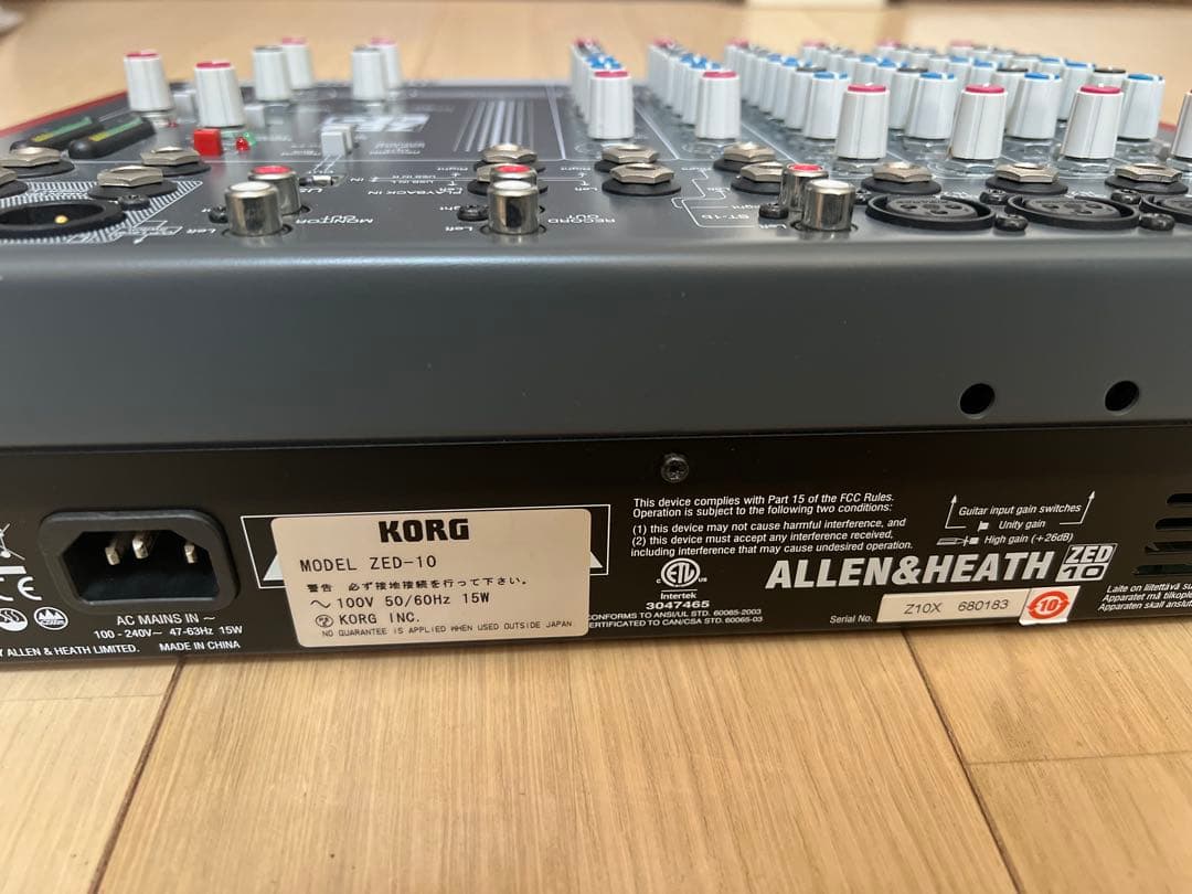【超美品】ALLEN&HEATH ZED10 アナログミキサー