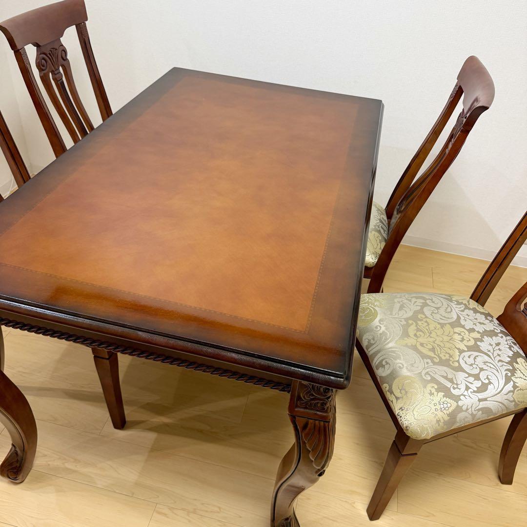 りりか様【定価60万円】インポートロッサ アンティークダイニングセット 椅子4脚