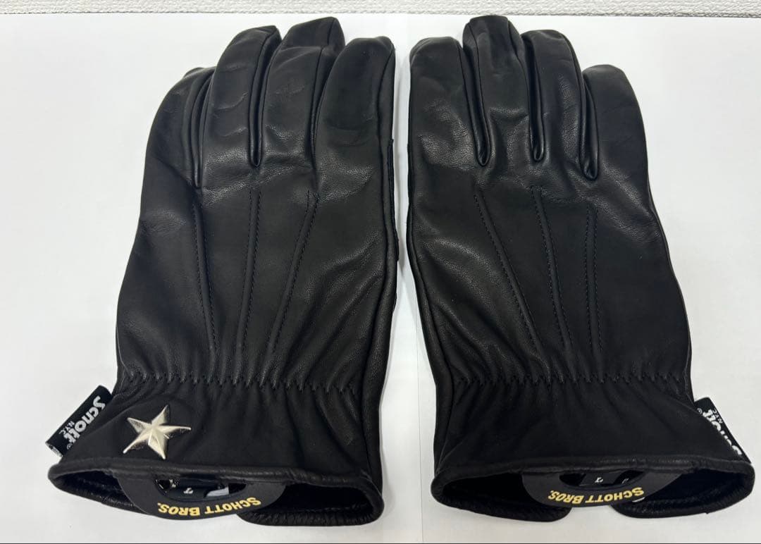 ショット　ワンスタースマホ対応　革手袋　 Lサイズ