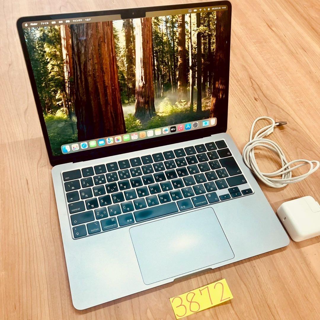 美品 MacBook air 13インチ 2022 16GB SSD512GB