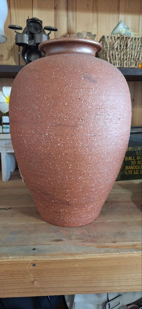 新品　信楽焼　壺