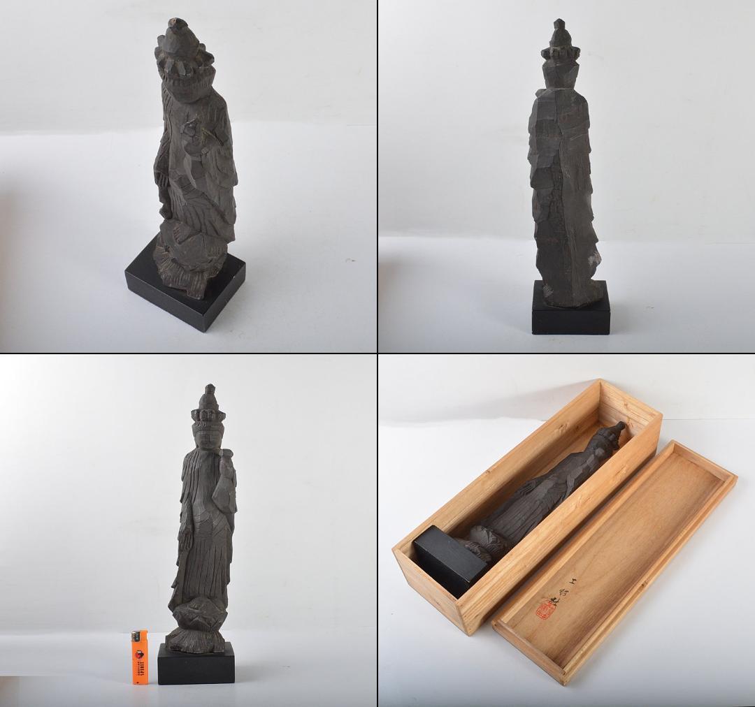 工彫社製　樹脂複製品　円空上人作　木彫十一面観世音菩薩像　共箱 VR4383C